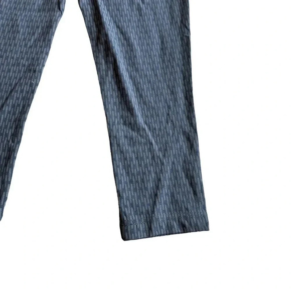 Betabrand Pull-On Blue Print Ankle Pants Casual Office Everyday Medium Petite - Picture 10 of 12